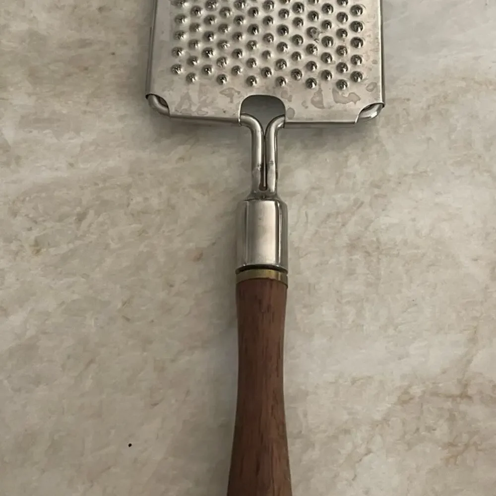 Vintage Williams Sonoma walnut handled grater